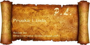 Pruska Linda névjegykártya